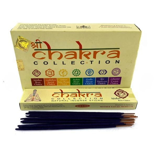 Ароматичні палички Chakra Collection, набір 7 упаковок по 15 г 209225 фото