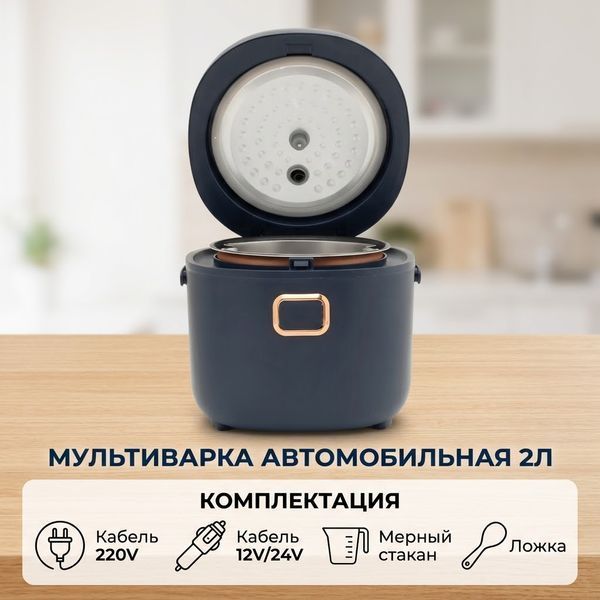 Автомобільна мультиварка DMWD 2 л (12/24/220V) сенсорна 124872 фото
